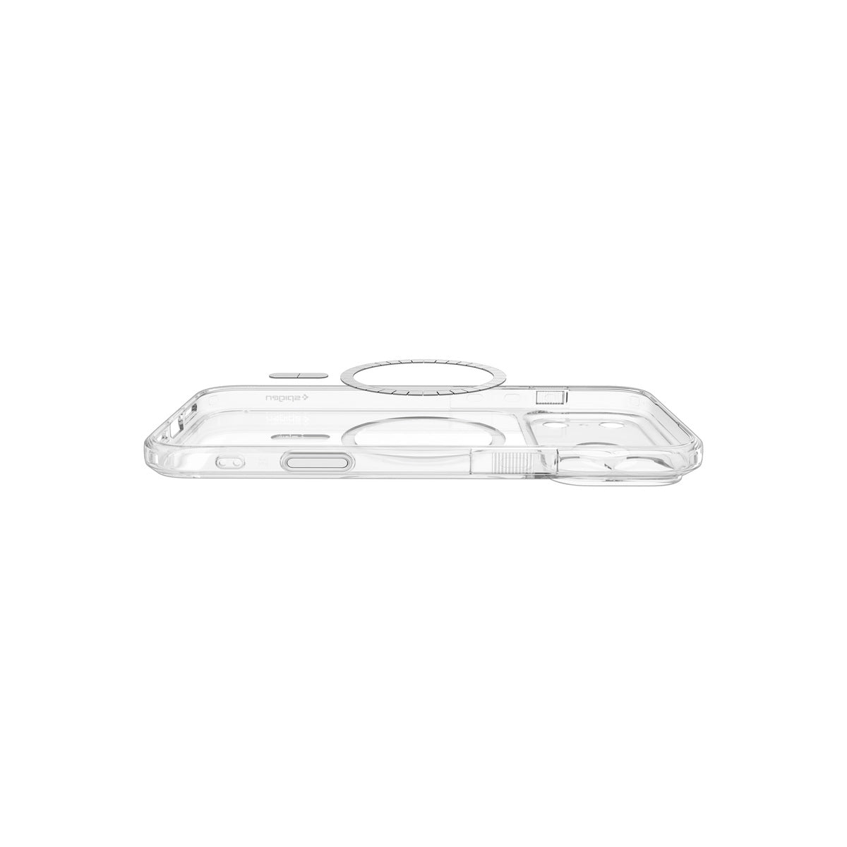 MagSafe kryt pro iPhone 18 Pro/17 Pro Spigen Ultra Hybrid T MagSafe - lesklá bílá