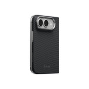 Kryt pro iPhone Duo Pitaka Edge Case (Zadní kryt) - černý/šedý