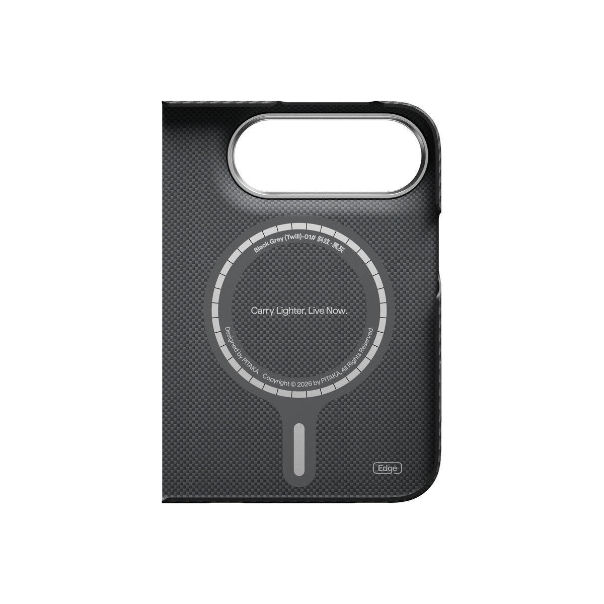 Kryt pro iPhone Duo Pitaka Edge Case (Zadní kryt) - černý/šedý