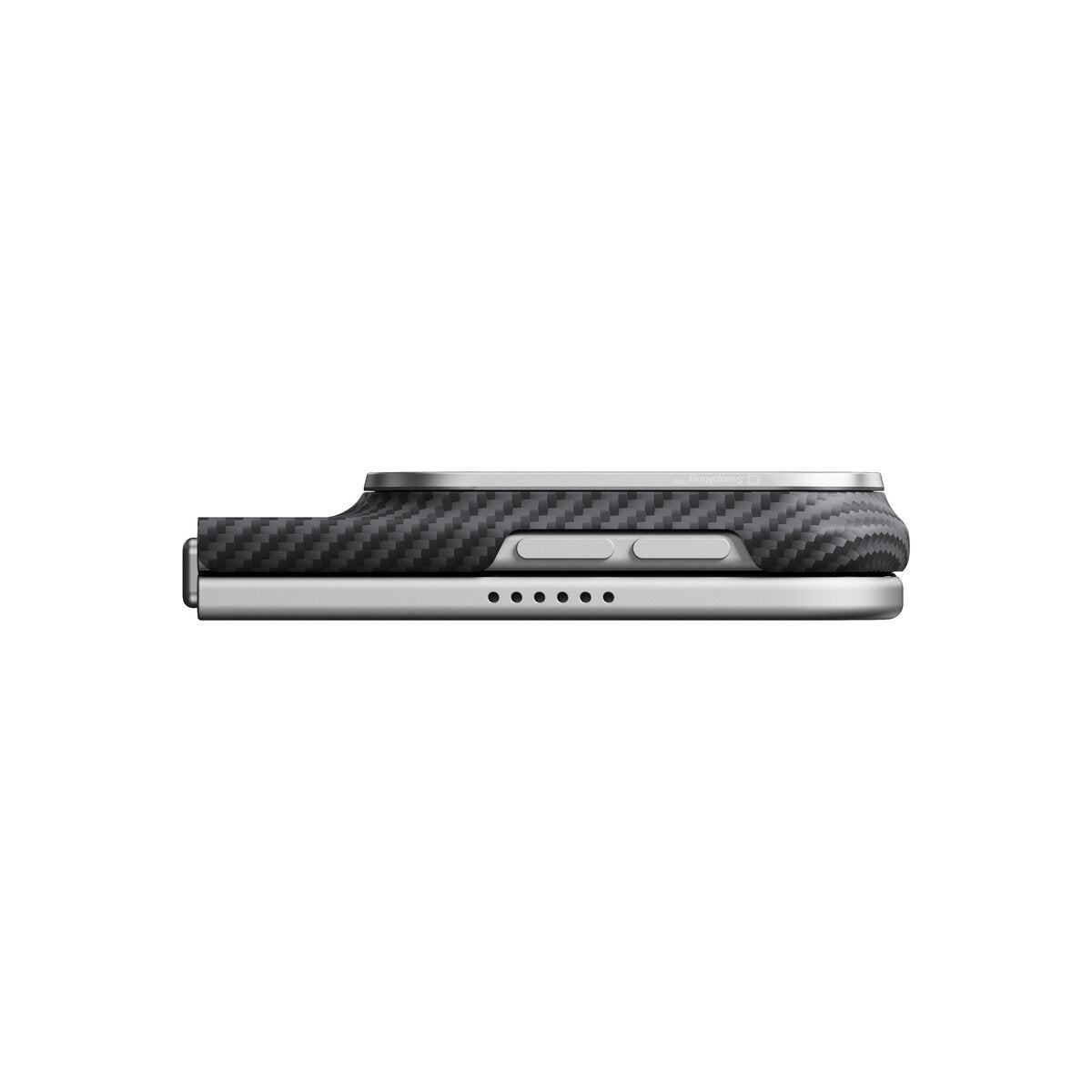 Kryt pro iPhone Duo Pitaka Edge Case (Zadní kryt) - černý/šedý