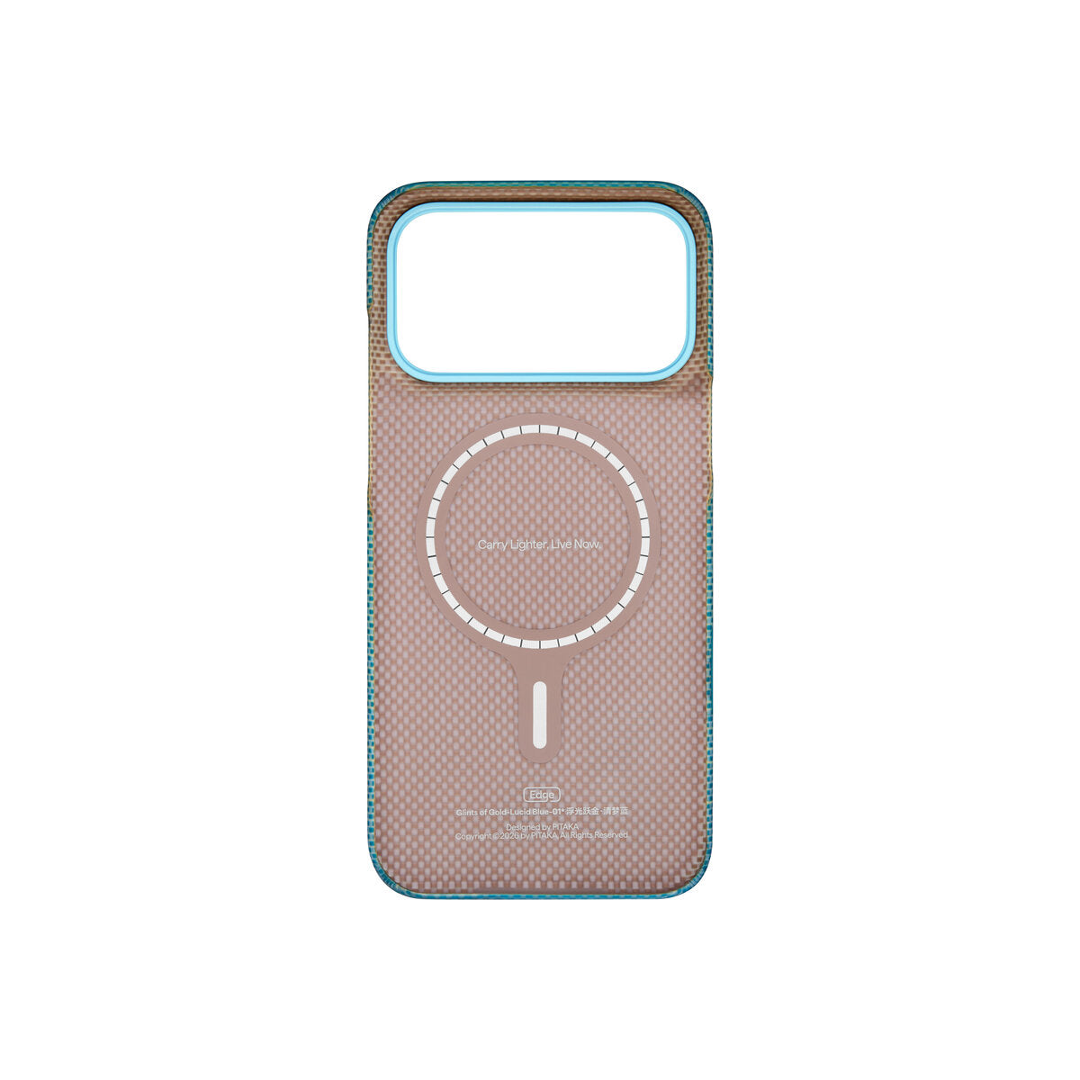 Kryt pro iPhone 18 Pro Max Pitaka Edge Case - modrý