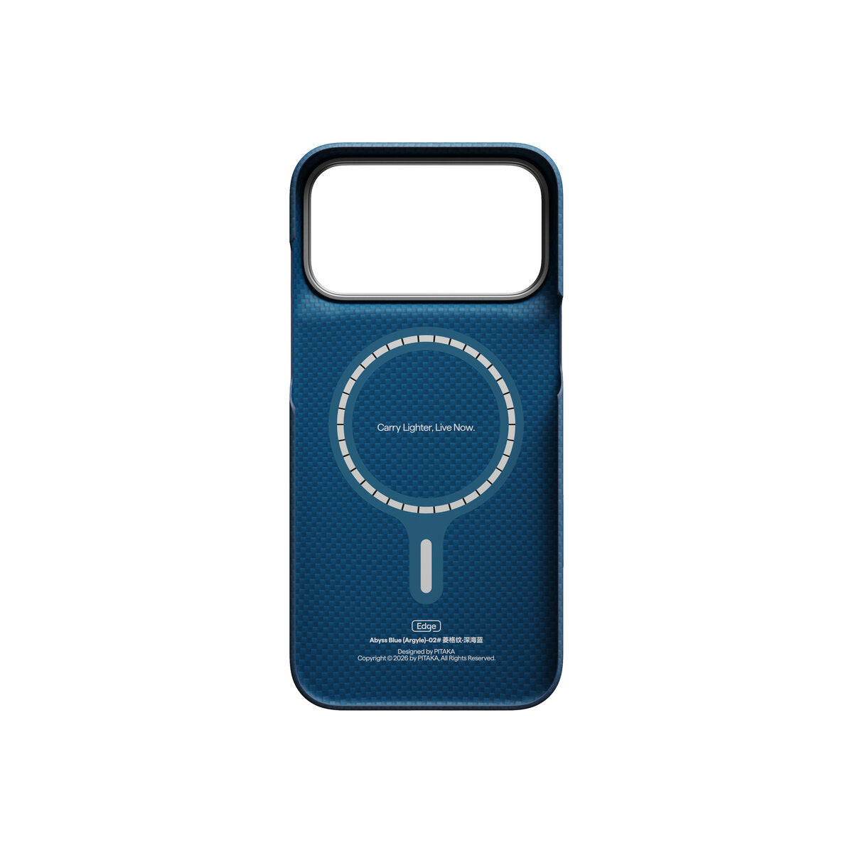 Kryt pro iPhone 18 Pro Max Pitaka Edge Case Argyle - midnight blue