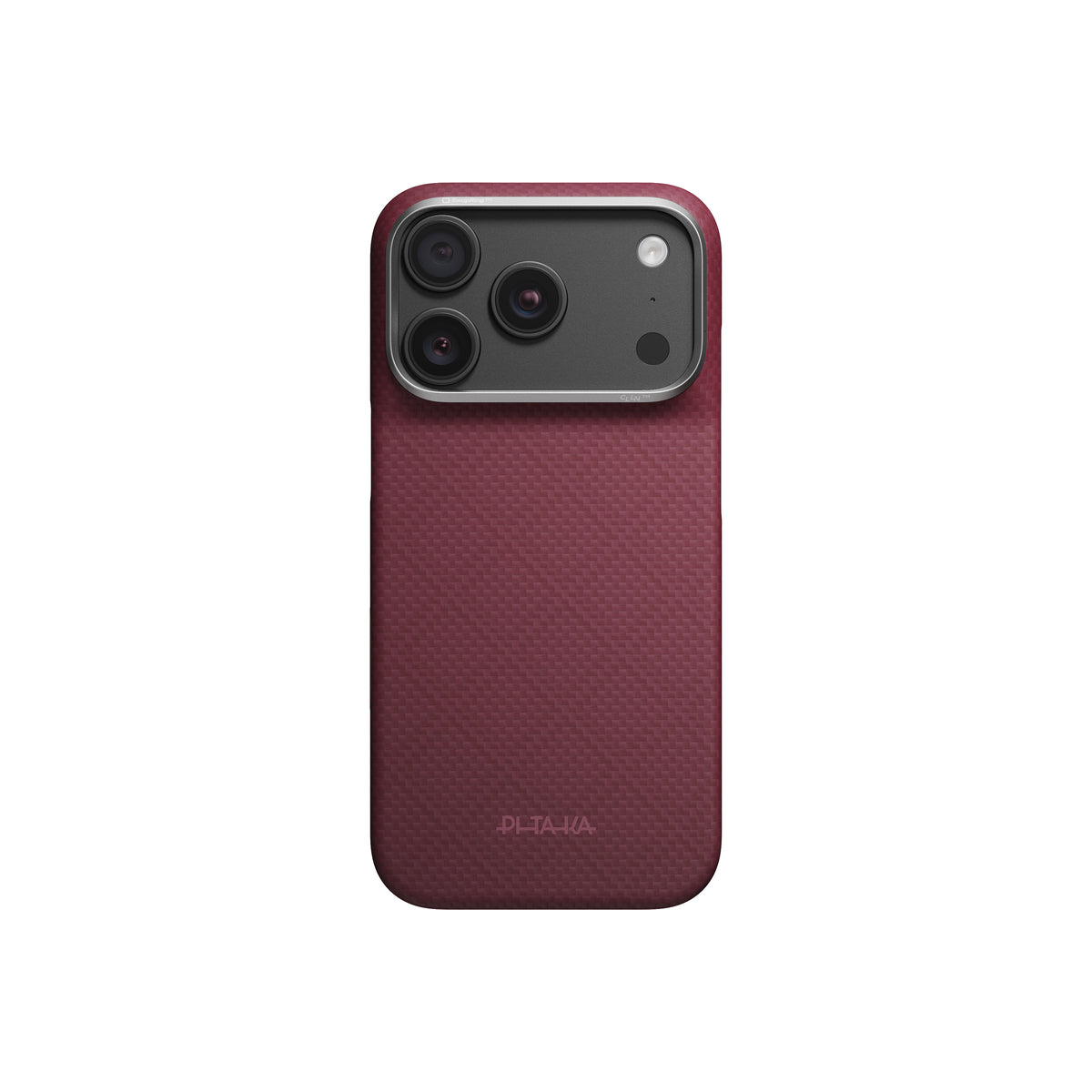 Kryt pro iPhone 18 Pro Pitaka Edge Case Argyle - burgundy