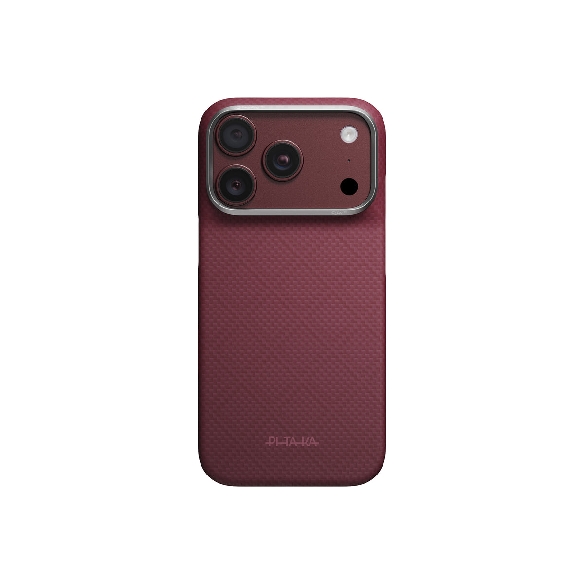 Kryt pro iPhone 18 Pro Pitaka Edge Case Argyle - burgundy