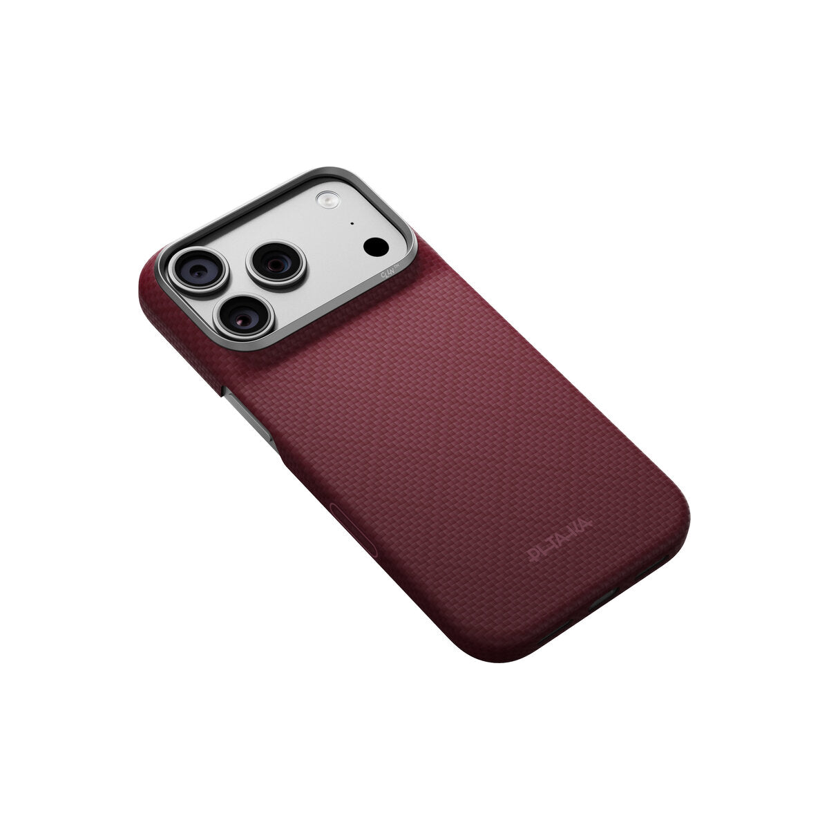 Kryt pro iPhone 18 Pro Pitaka Edge Case Argyle - burgundy