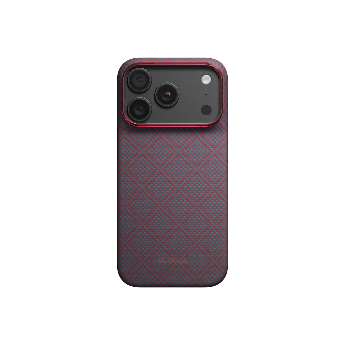 Kryt pro iPhone 18 Pro Pitaka Edge Case Argyle - blue's red