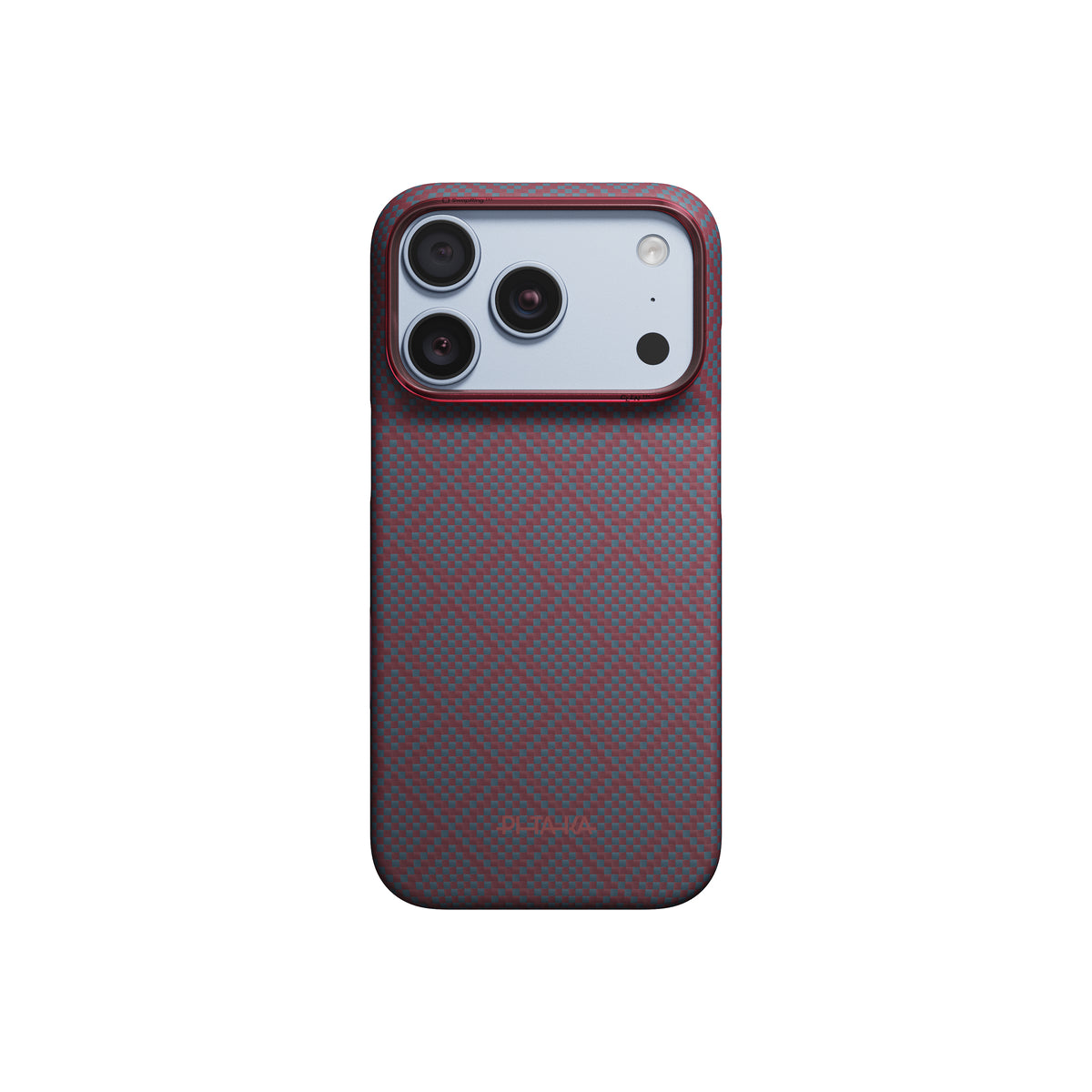 Kryt pro iPhone 18 Pro Pitaka Edge Case Argyle - blue's red
