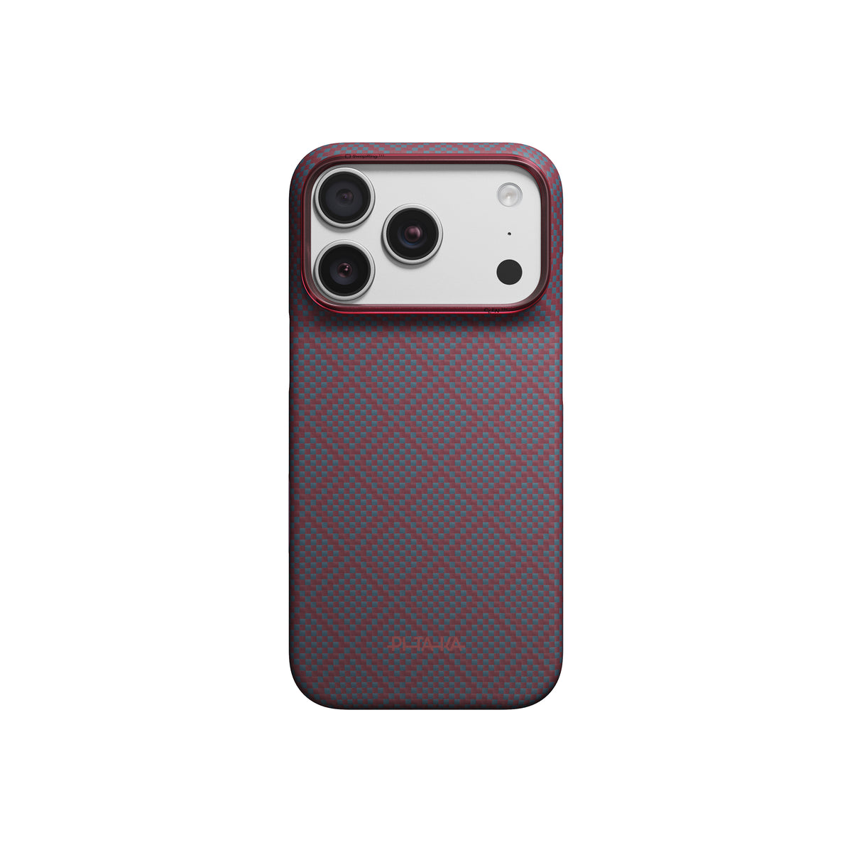 Kryt pro iPhone 18 Pro Pitaka Edge Case Argyle - blue's red