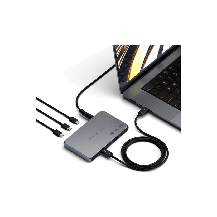 Satechi Aluminium Thunderbolt 4 Slim Hub - vesmírně šedý - bonami.click