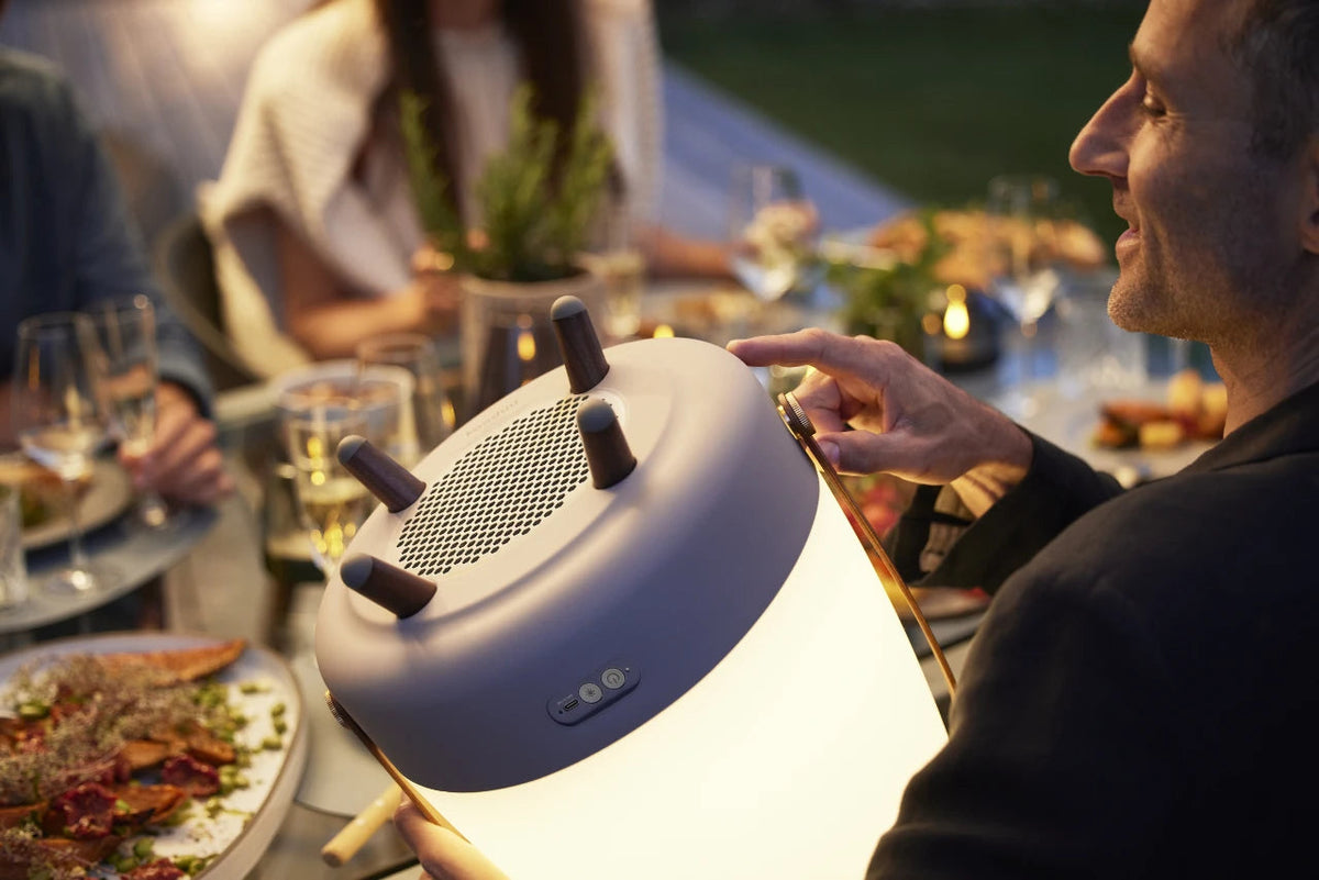 Designová lampa s reproduktorem Kooduu Lite-up Play - Earth
