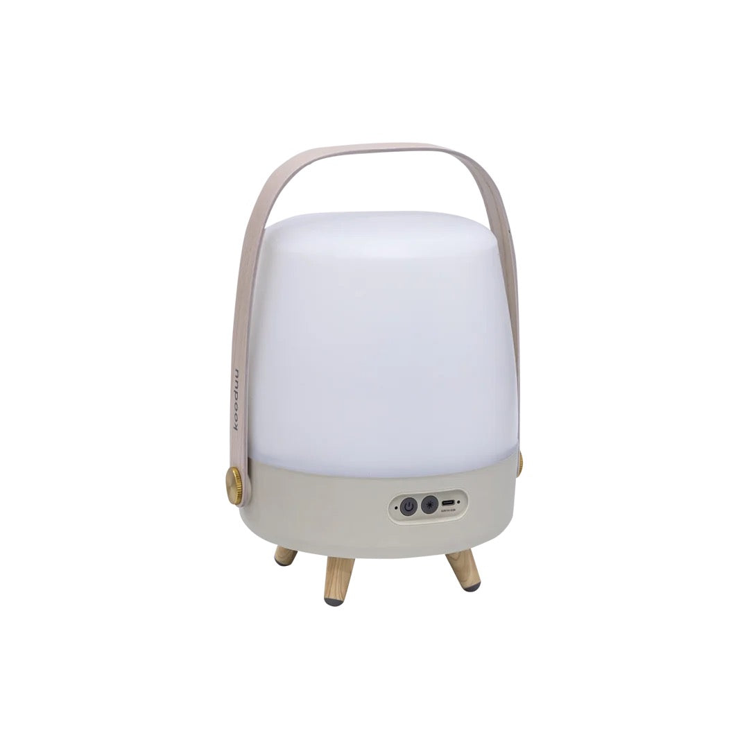 Designová lampa s reproduktorem Kooduu Lite-up Play Mini - Sand