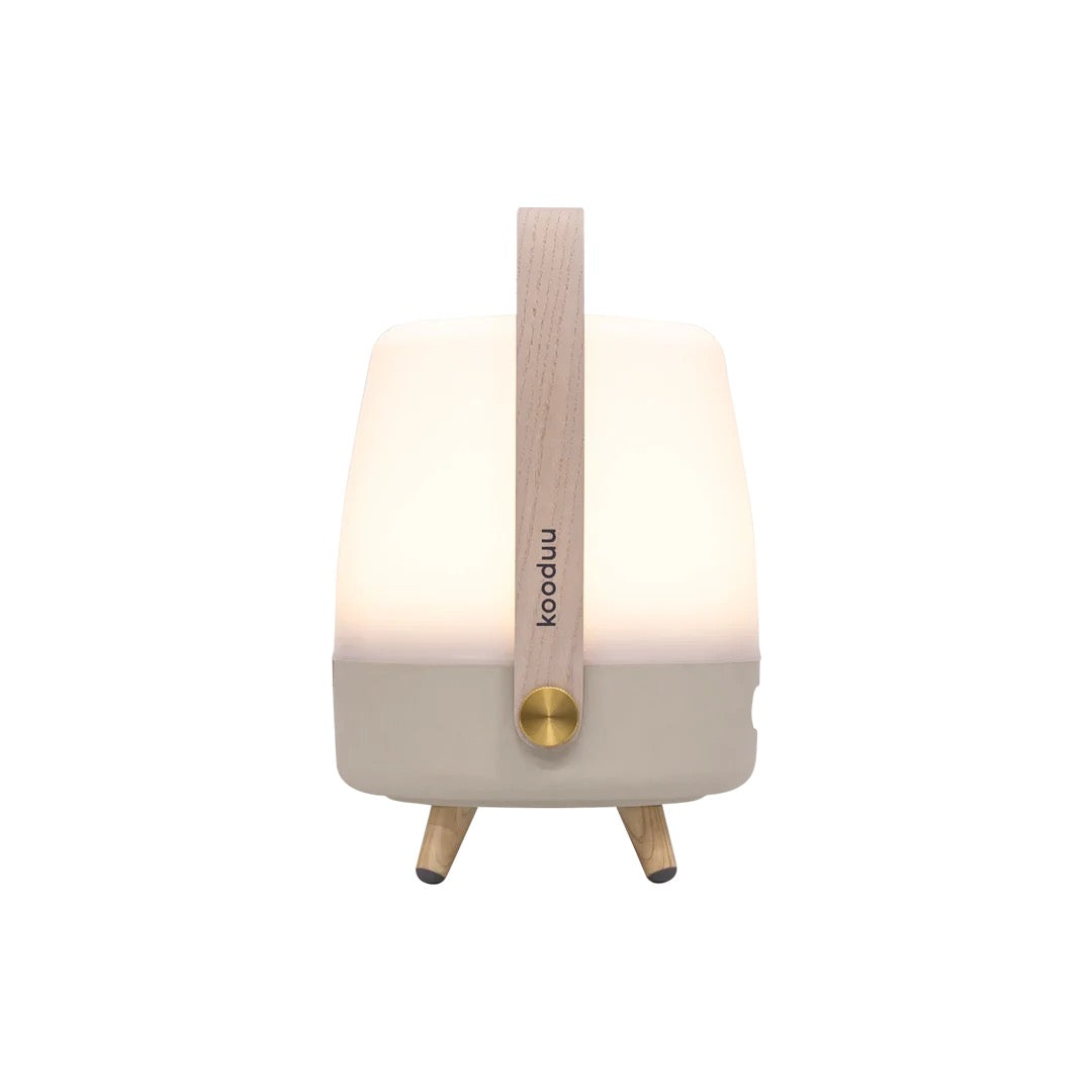 Designová lampa s reproduktorem Kooduu Lite-up Play Mini - Sand
