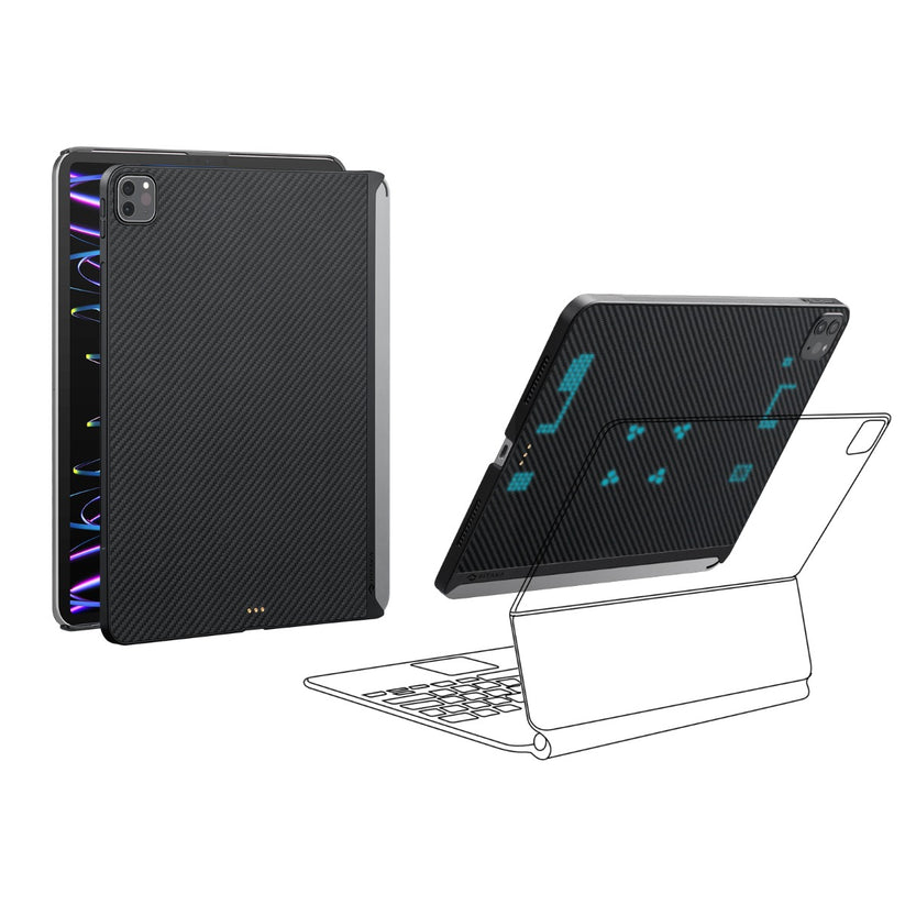 Kryt na iPad Pro 12,9" (22/21) Pitaka MagEZ 2 - černý - bonami.click