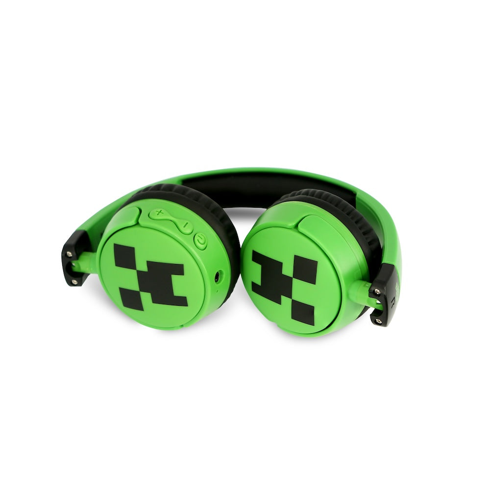 Dětská bezdrátová sluchátka OTL Minecraft Creeper Kids - zelená - bonami.click