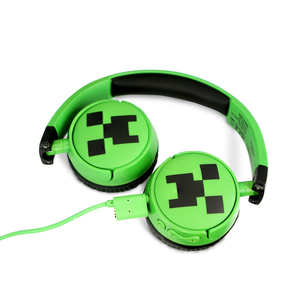 Dětská bezdrátová sluchátka OTL Minecraft Creeper Kids - zelená - bonami.click