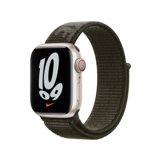 Apple Watch 38/40/41 mm khaki provlékací sportovní řemínek Nike