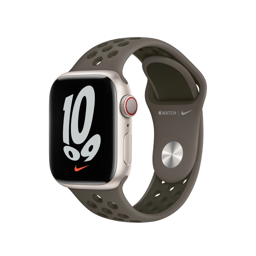 Apple Watch 38/40/41 mm temně olivový / khaki sportovní řemínek Nike - bonami.click