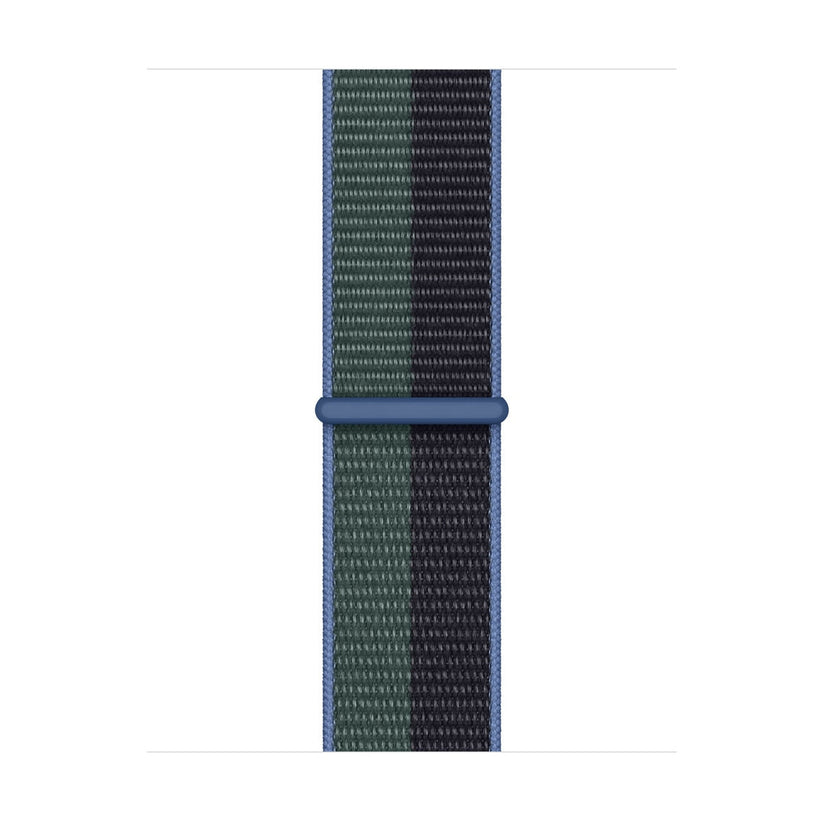 Apple Watch 38/40/41 mm půlnočně modrý / eukalyptový provlékací sportovní řemínek - bonami.click