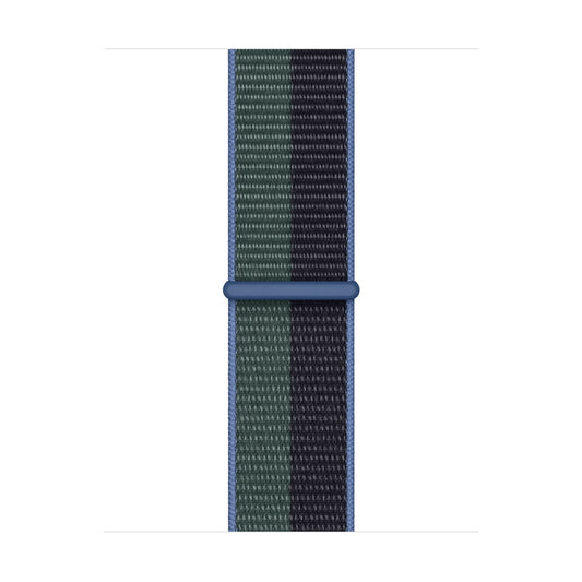 Apple Watch 38/40/41 mm půlnočně modrý / eukalyptový provlékací sportovní řemínek - bonami.click