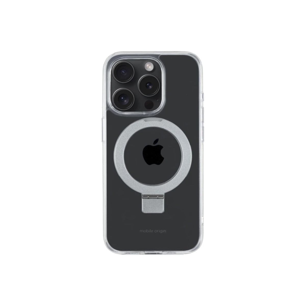 Pouzdro na iPhone 15 Pro Mobile Origin RingMag - průhledné - bonami.click