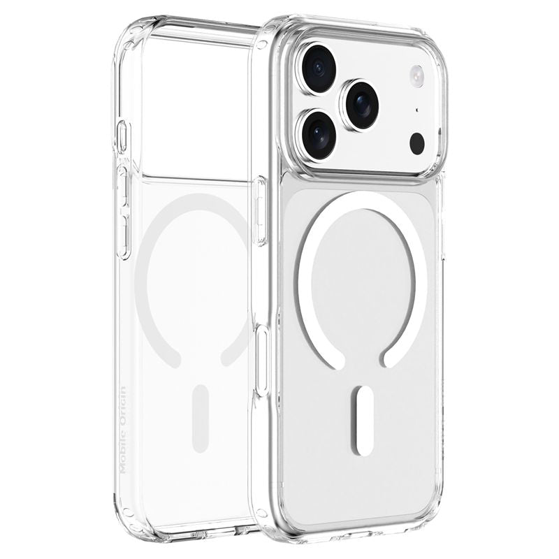 MagSafe kryt pro iPhone 17 Pro Mobile Origin Easy Hybrid - průhledný