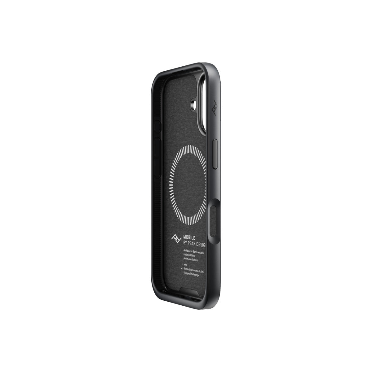 Kryt pro iPhone 16 Peak Design Mobile Everyday Fabric Case - tmavě šedý - bonami.click