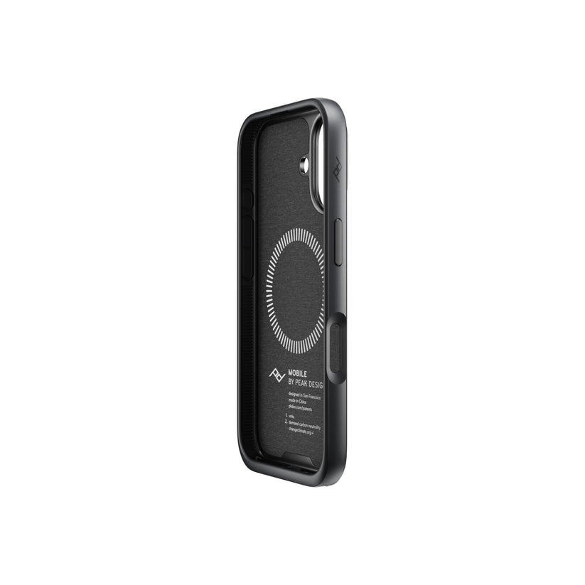 Kryt pro iPhone 16 Peak Design Mobile Everyday Fabric Case - tmavě šedý - bonami.click