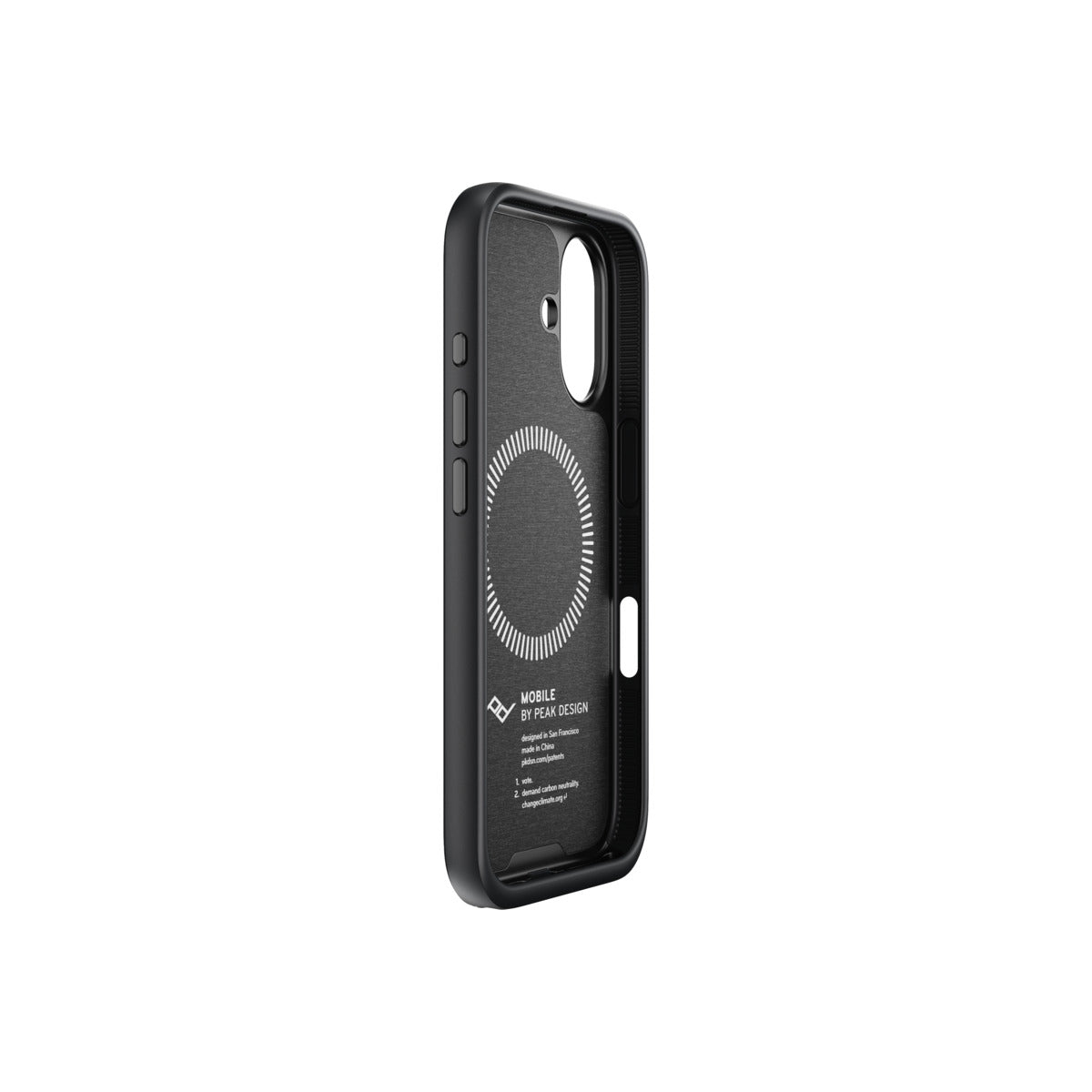 Kryt pro iPhone 16 Peak Design Mobile Everyday Fabric Case - tmavě šedý - bonami.click