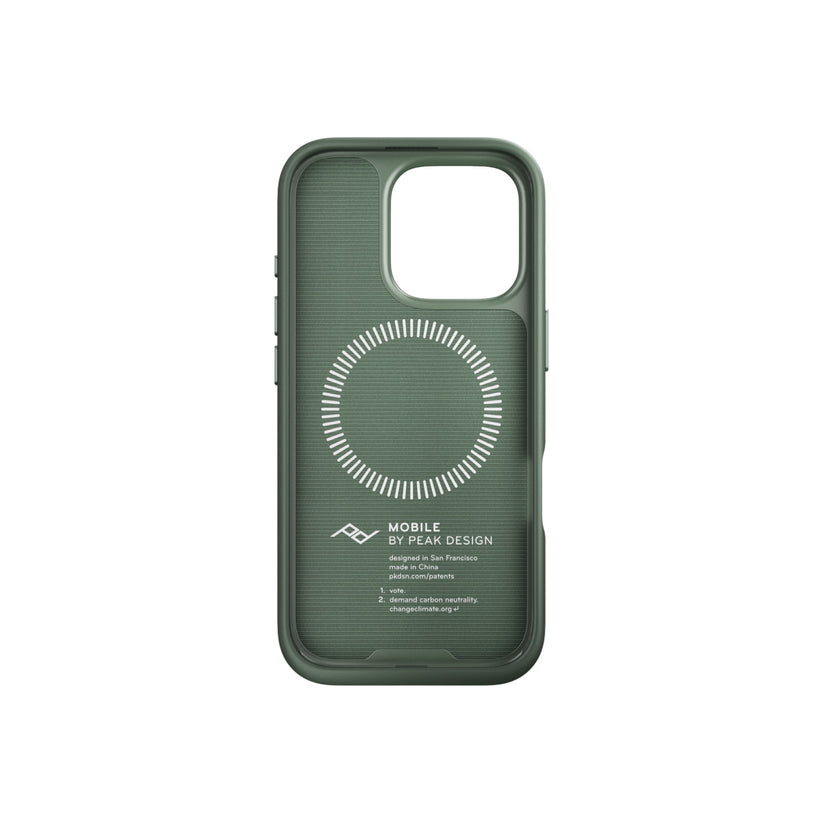 Kryt s poutkem pro iPhone 16 Pro Peak Design Mobile Everyday Loop Case - šalvějově zelený - bonami.click