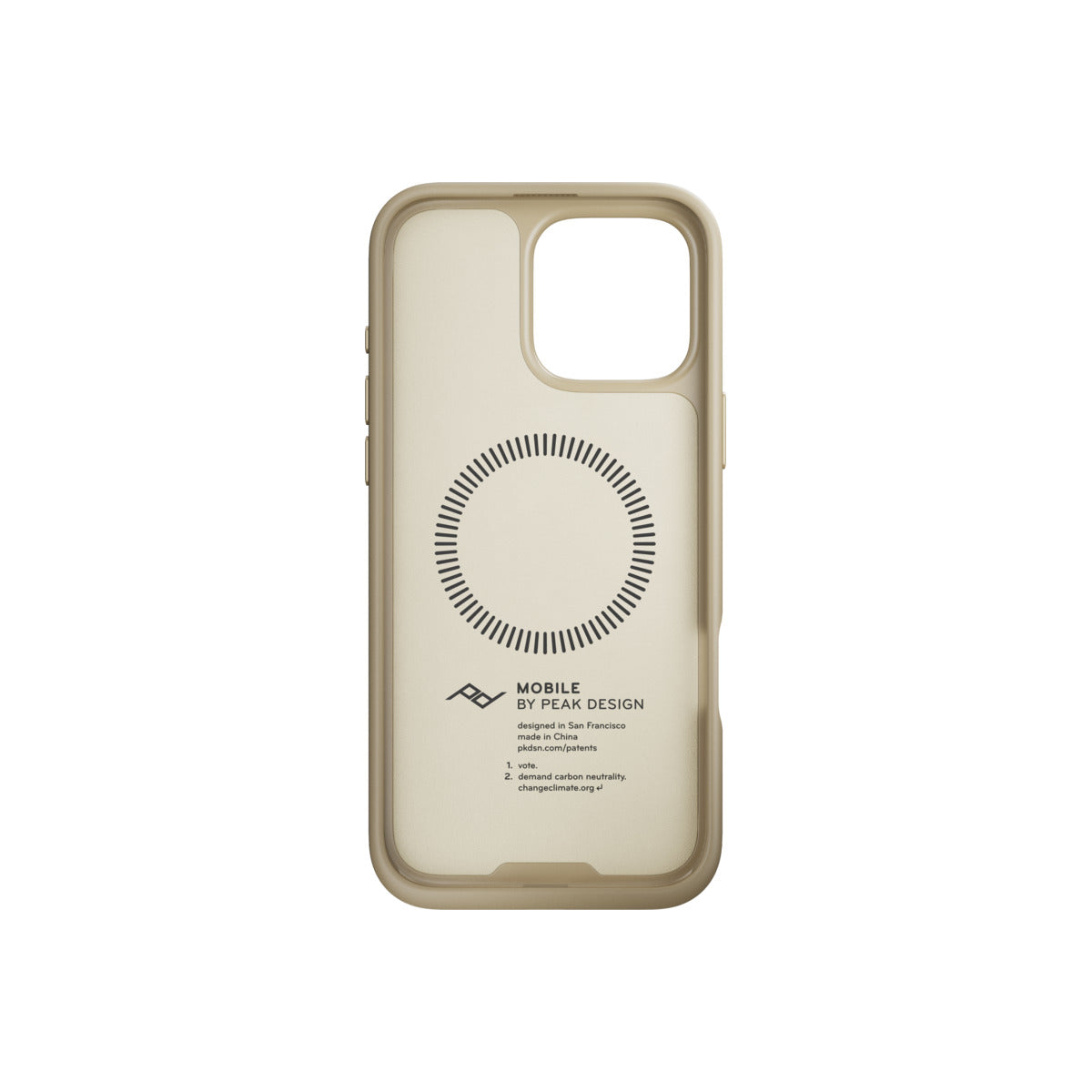 Kryt pro iPhone 16 Pro Max Peak Design Mobile Everyday Clarino Case - světle béžový - bonami.click