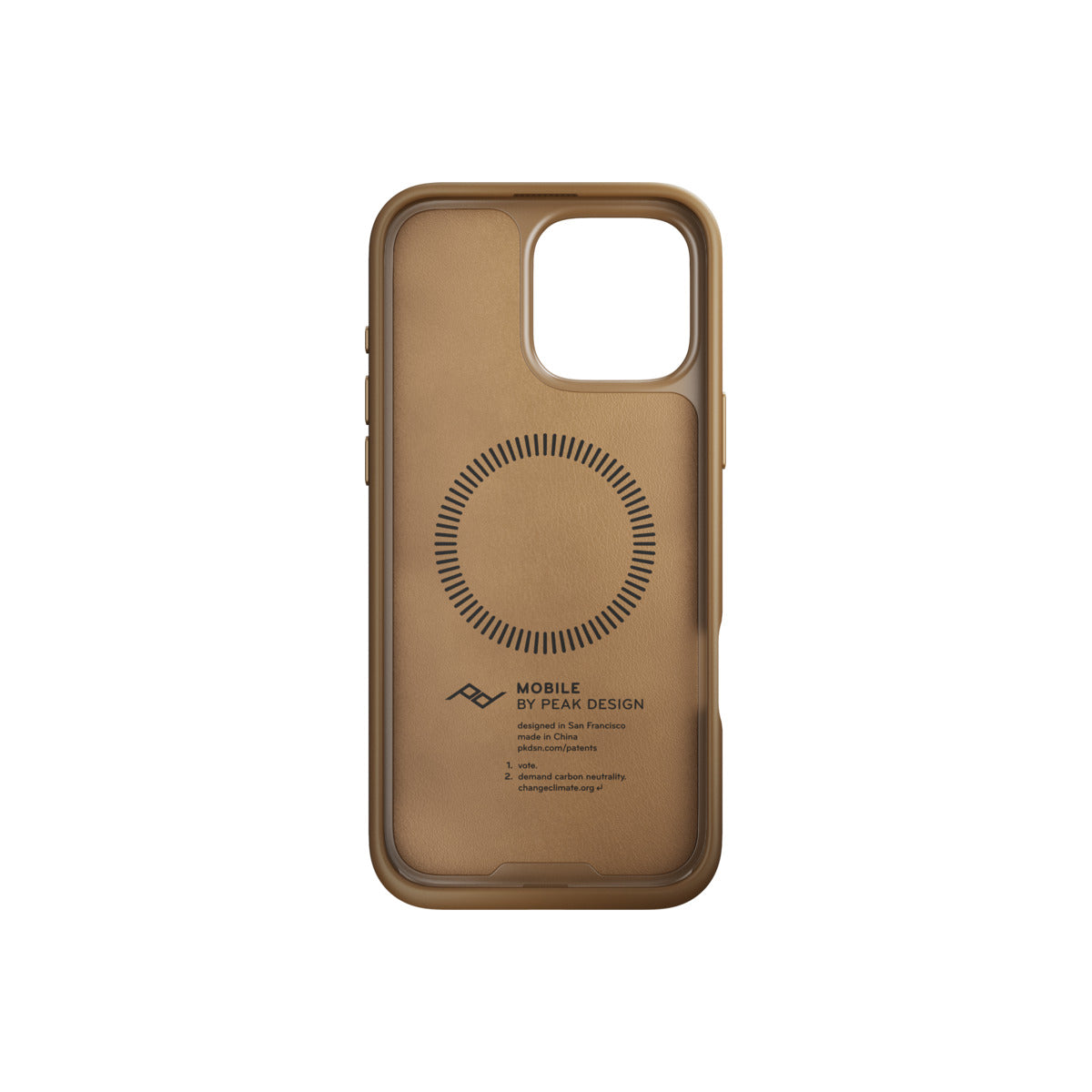 Kryt pro iPhone 16 Pro Max Peak Design Mobile Everyday Clarino Case - světle hnědý - bonami.click
