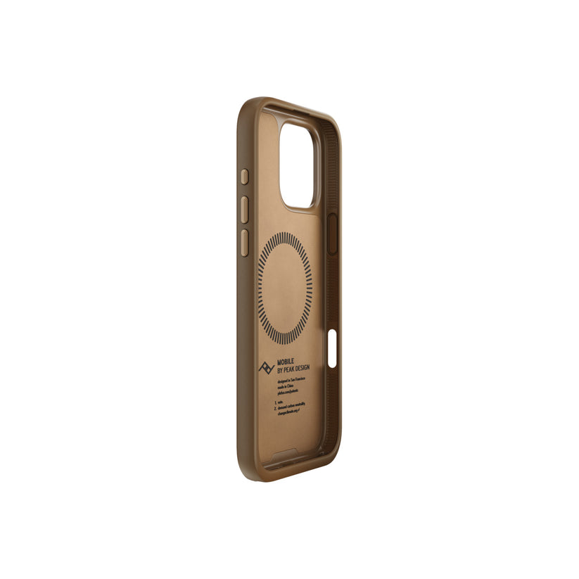 Kryt pro iPhone 16 Pro Max Peak Design Mobile Everyday Clarino Case - světle hnědý - bonami.click