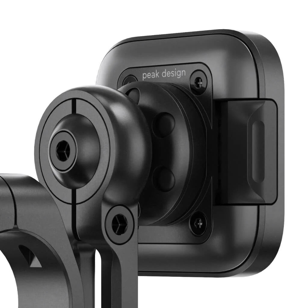 Držák s pojistkou na řídítka Peak Design Mobile Motorcycle Mount V2 - černý - bonami.click