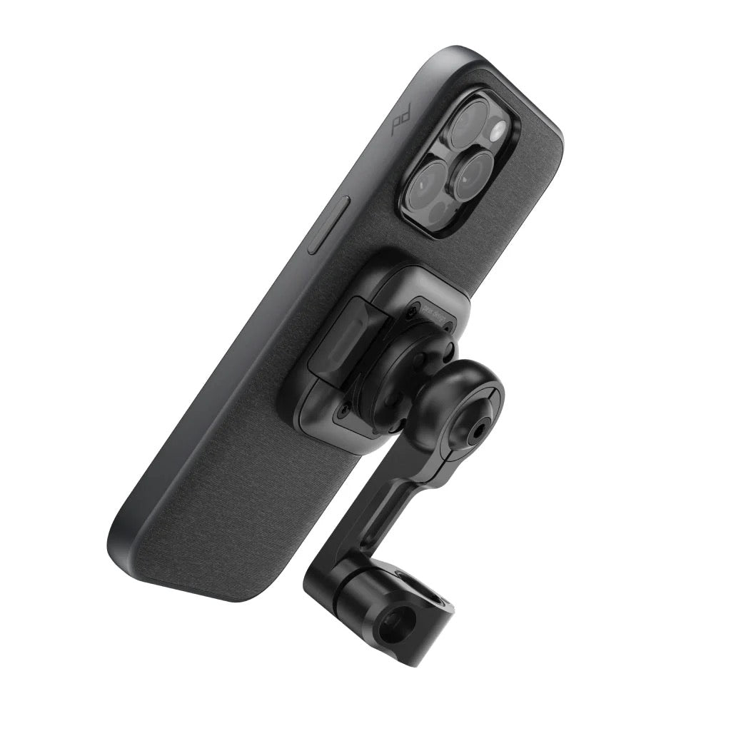 Držák s pojistkou na zrcátka Peak Design Mobile Motorcycle Mirror Mount - černý - bonami.click