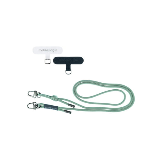 6mm šňůrka na telefon Mobile Origin Lanyard rope 82 - 163cm - zelená - bonami.click