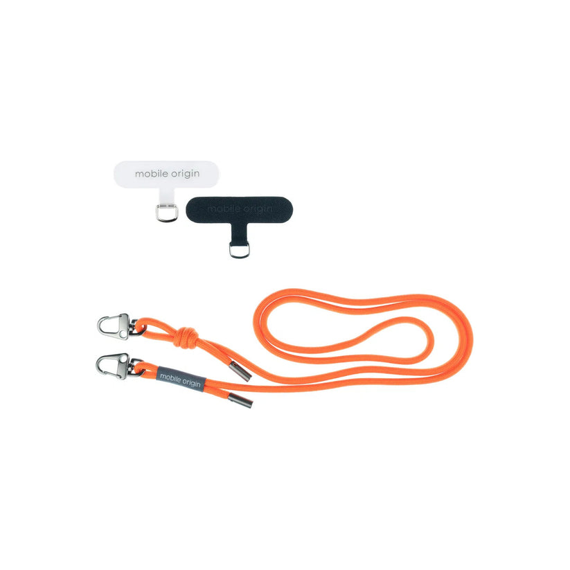 6mm šňůrka na telefon Mobile Origin Lanyard rope 82 - 163cm - oranžová - bonami.click