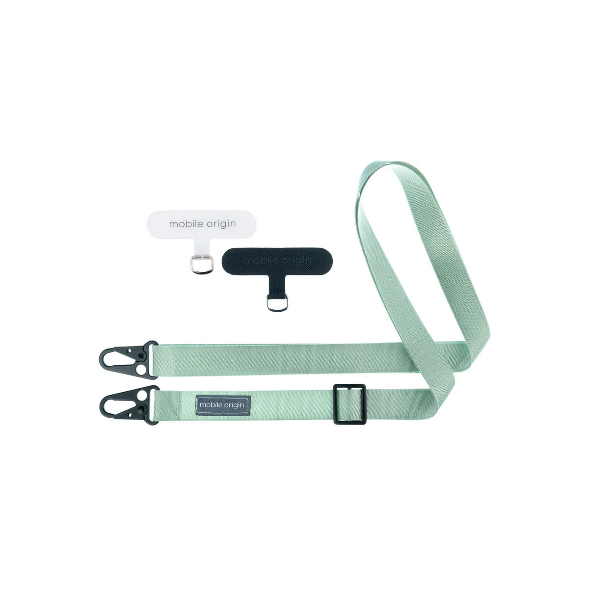 25mm popruh na telefon Mobile Origin Lanyard rope 84 - 165cm - zelený - bonami.click