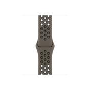 Apple Watch 38/40/41 mm olivově šedý / černý sportovní řemínek Nike