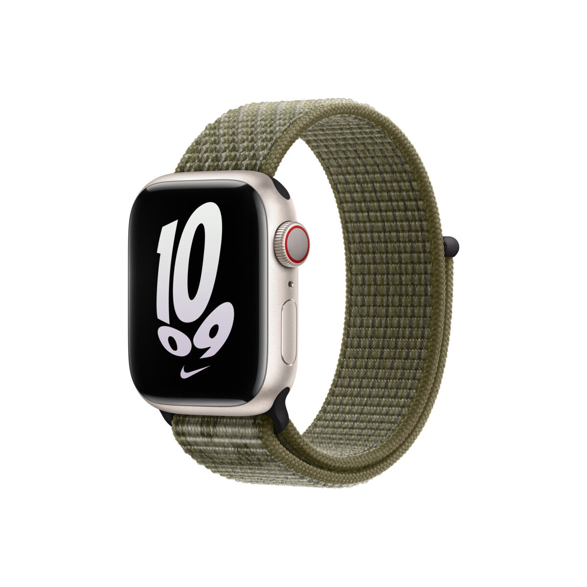 Apple 41mm sekvojovozeleno-platinový provlékací sportovní řemínek Nike - bonami.click