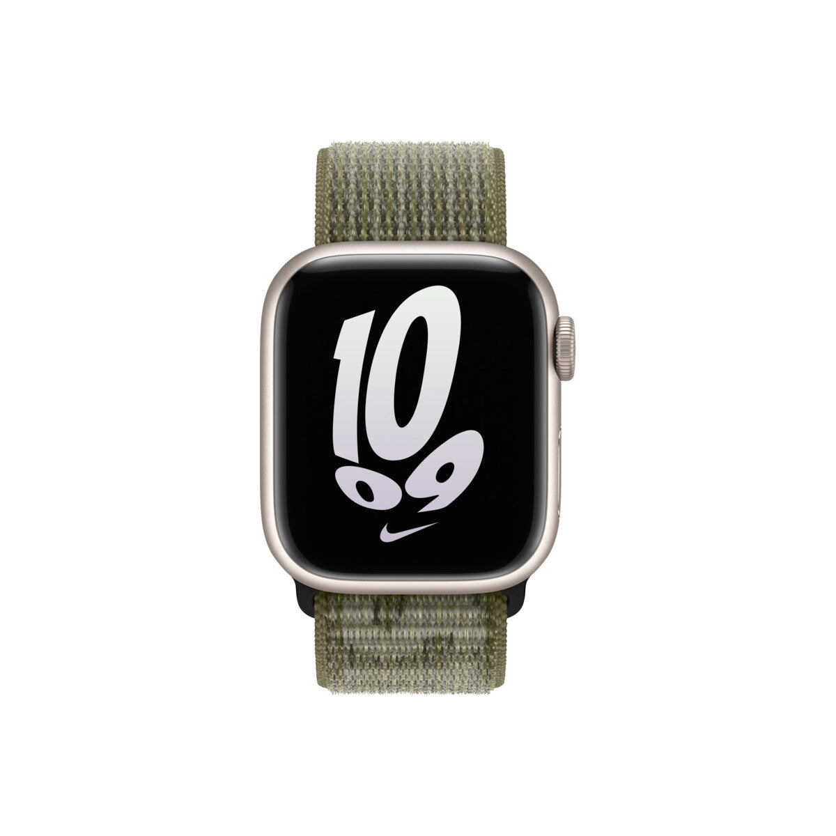 Apple 41mm sekvojovozeleno-platinový provlékací sportovní řemínek Nike - bonami.click