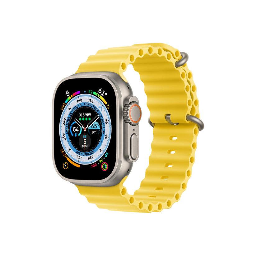 Apple 49mm žluté prodloužení Oceánského řemínku - bonami.click