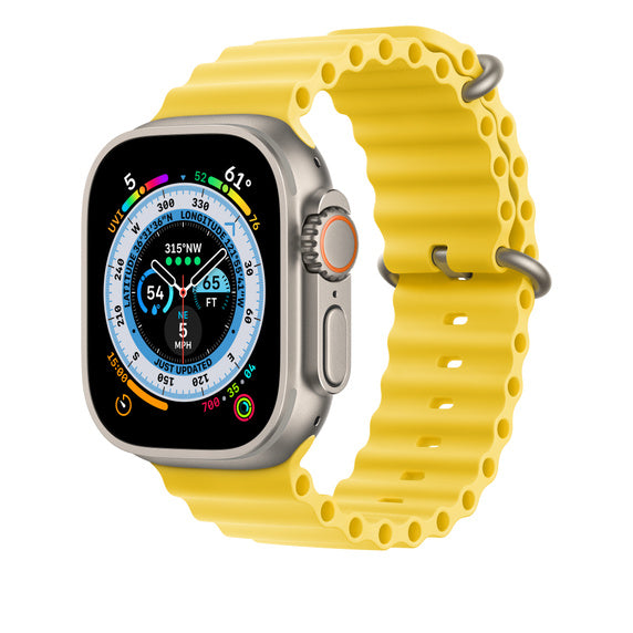 Apple 49mm žluté prodloužení Oceánského řemínku - bonami.click
