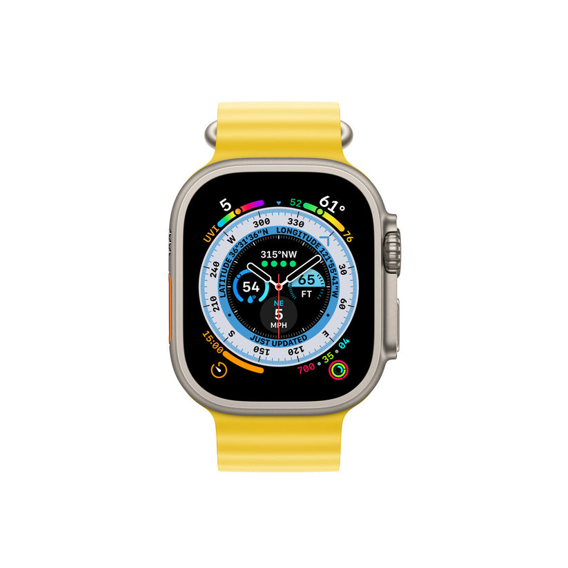 Apple 49mm žluté prodloužení Oceánského řemínku - bonami.click