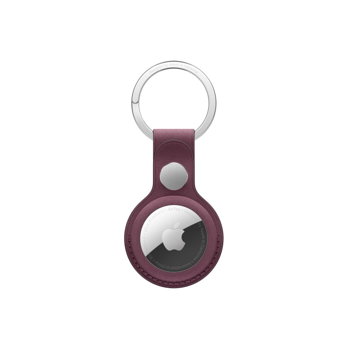 Apple klíčenka z tkaniny FineWoven na AirTag – morušově rudá - bonami.click