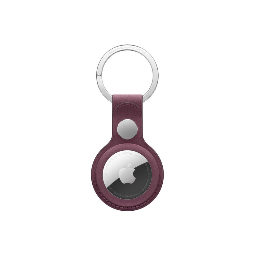 Apple klíčenka z tkaniny FineWoven na AirTag – morušově rudá - bonami.click