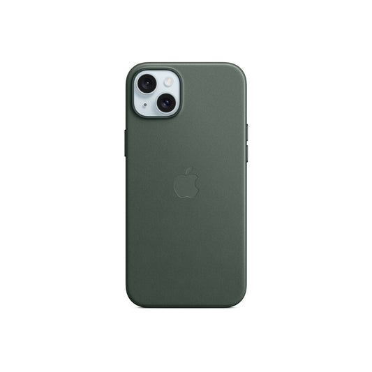 Apple kryt z tkaniny FineWoven s MagSafe na iPhone 15 Plus – listově zelený - bonami.click