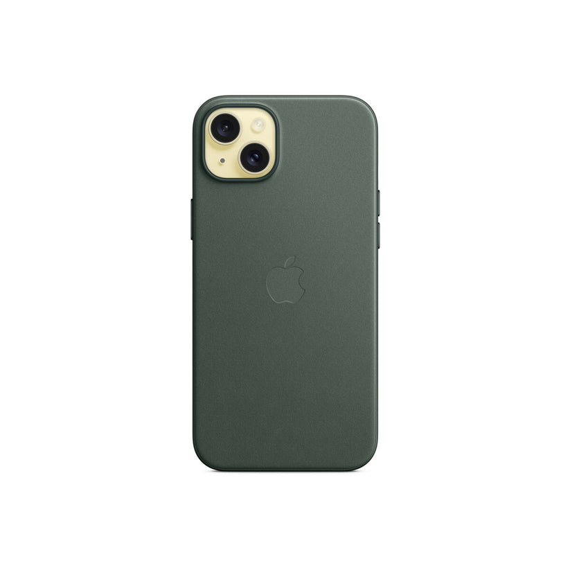 Apple kryt z tkaniny FineWoven s MagSafe na iPhone 15 Plus – listově zelený - bonami.click