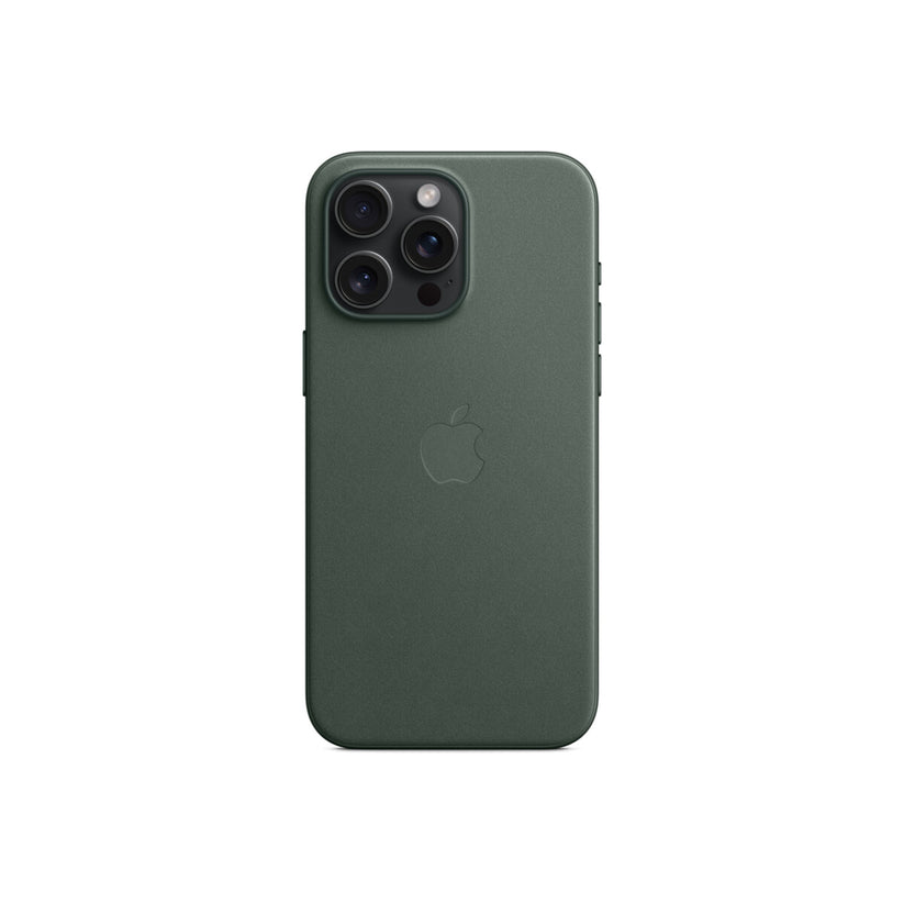 Apple kryt z tkaniny FineWoven s MagSafe na iPhone 15 Pro Max – listově zelený - bonami.click