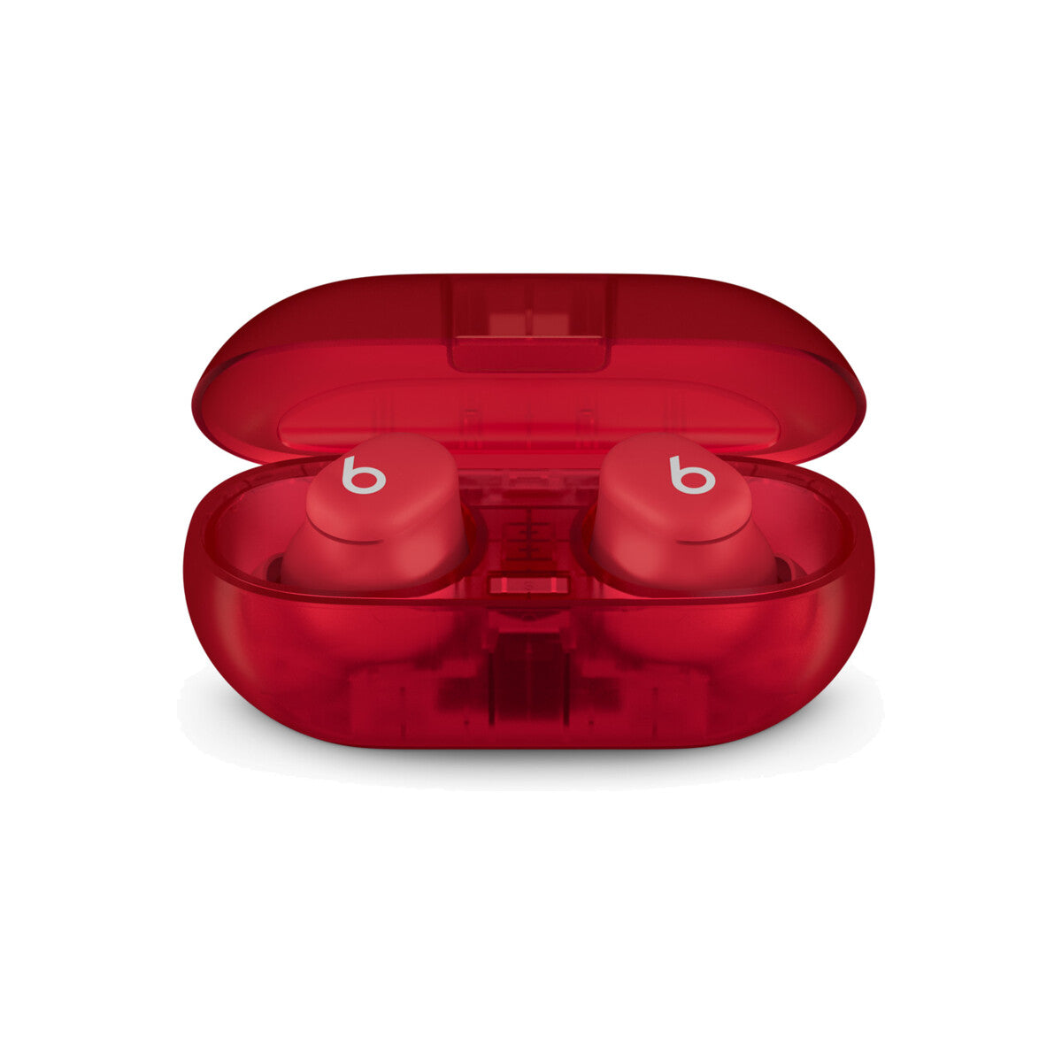 Bezdrátová sluchátka Beats Solo Buds – průhledná červená - bonami.click