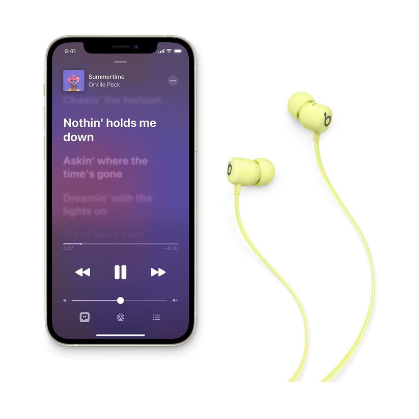 Bezdrátová sluchátka Beats Flex – citrónově žlutá - bonami.click